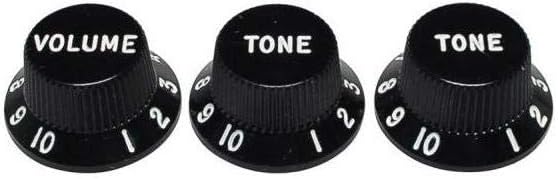 Fender パーツ Stratocaster® Knobs, Black
