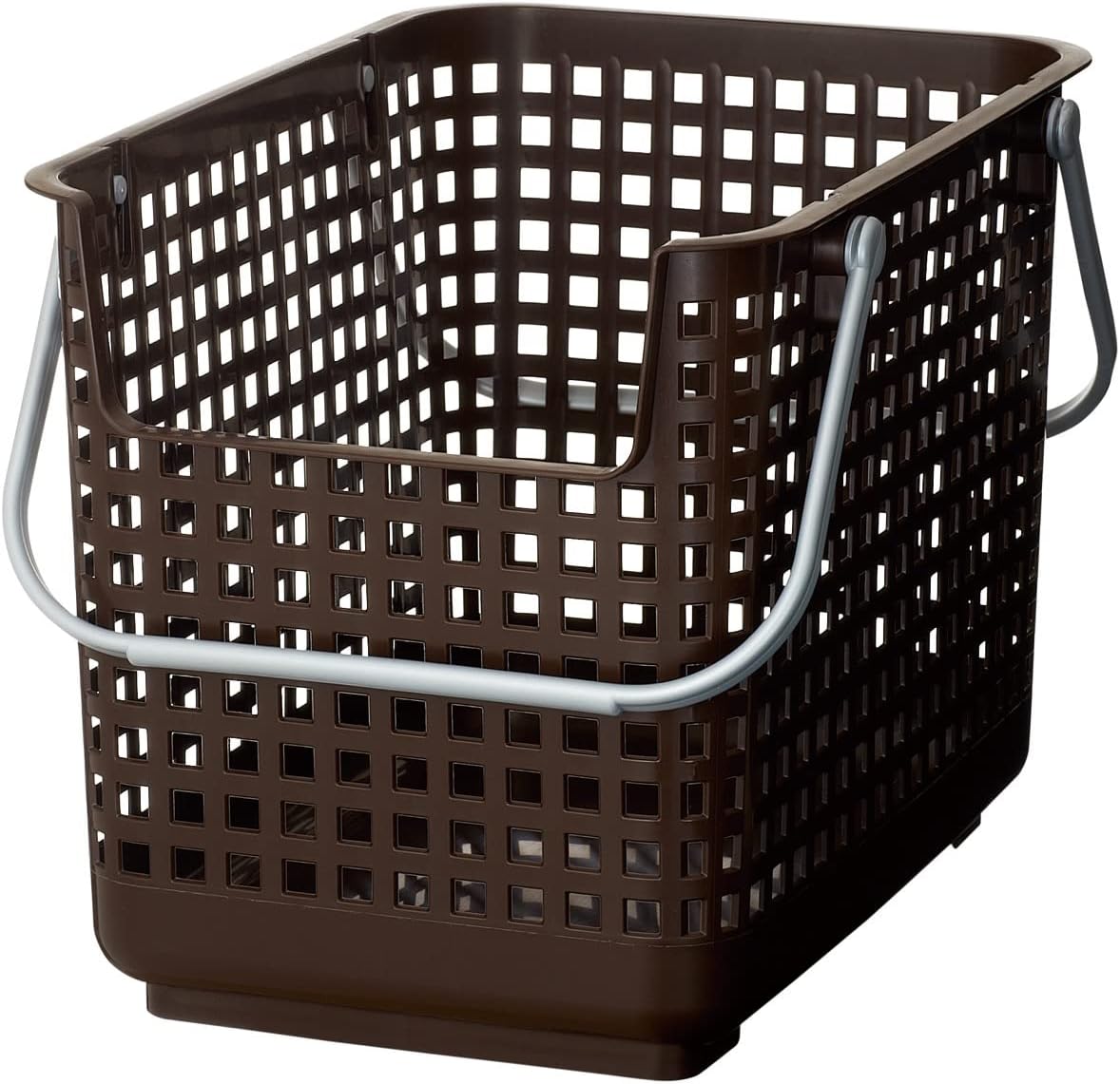 ライクイット(like-it) 洗濯カゴ 22L〜31L 持ち手付き 約幅34×奥行46.5×高さ33.2cm 日本製 ランドリーサポートバスケット ブラウン SCB-6
