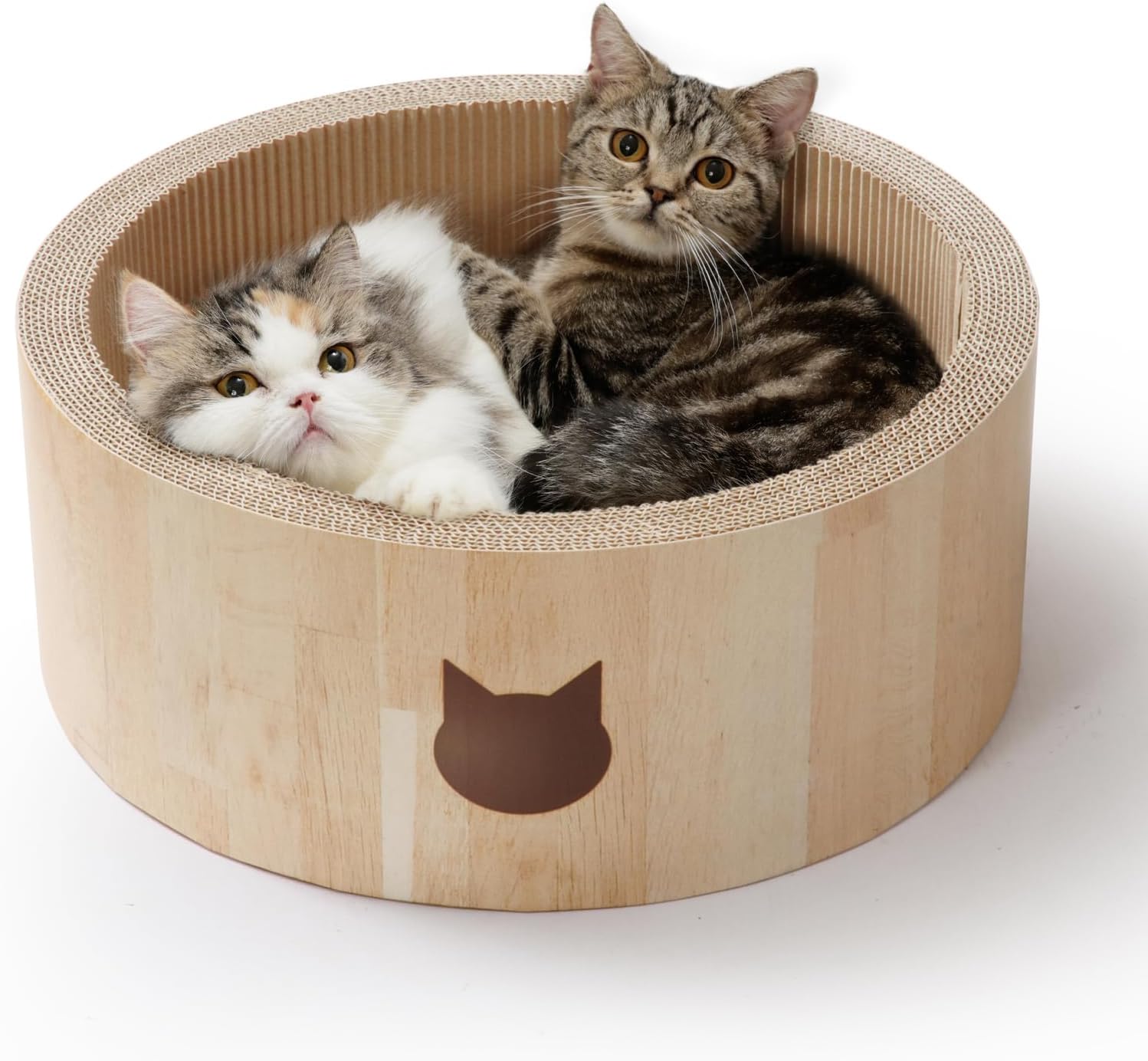 by Amazon 猫壱 爪とぎ バリバリベッド サークルLライトブラウン