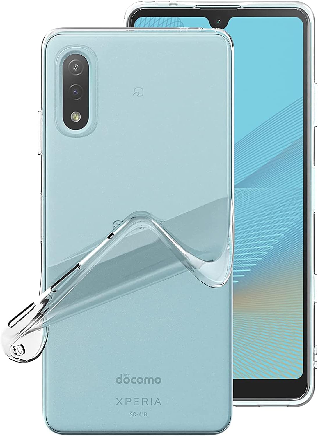 【UNEED】Xperia Ace II/ace 2 用の スマホケース SO-41B/xperia ace ii 用の カバー TPU 超薄型 全面保護 ケース ソフト ケース クリア シリコン 透明 クリア ケース 耐衝撃 TPU ケース 擦り傷防止吸収柔らかい手触り
