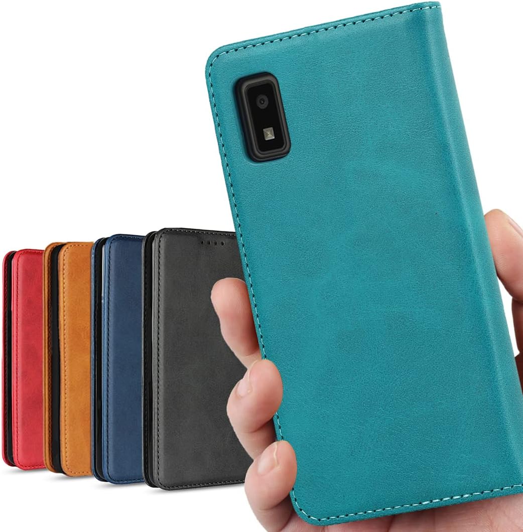AQUOS wish / wish2 ケース 手帳型 アクオス ウィッシュ SHG08 SHG06 au A104SH ワイモバイル SH-M20 SIMフリー 楽天モバイル 通用 ウィッシュ2 SH-51C docomo ドコモ A204SH ワイモバイル 全対応 AQUOSwish アクオス wish シャープ SHM20 SH51C カードケース カバー 適用 aquoswish2 aquoswish aquos wish 2 スマホケース case 【iCoverCase】 合成皮革 内蔵マグネット 携帯カバー カード入れ スタンド機能 落ち着いた色 レトロ ターコイズ