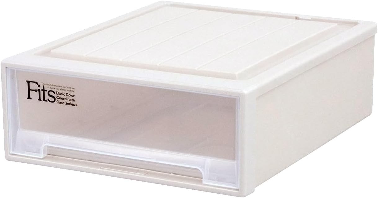 天馬 収納ボックス フィッツケース クローゼット 幅44×奥行53×高さ18cm 収納ケース 積み重ね可能 衣装ケース ワイドS-53