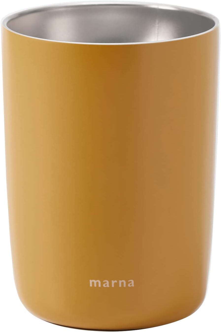 マーナ (marna) 2in1 缶クーラー 350ml 真空二層 タンブラー にも (結露しない/口当たりの良いフチ) 保冷 保温 保冷缶ホルダー 缶 保冷ホルダー プレゼント cocuri コクリ サンドイエロー K796Y