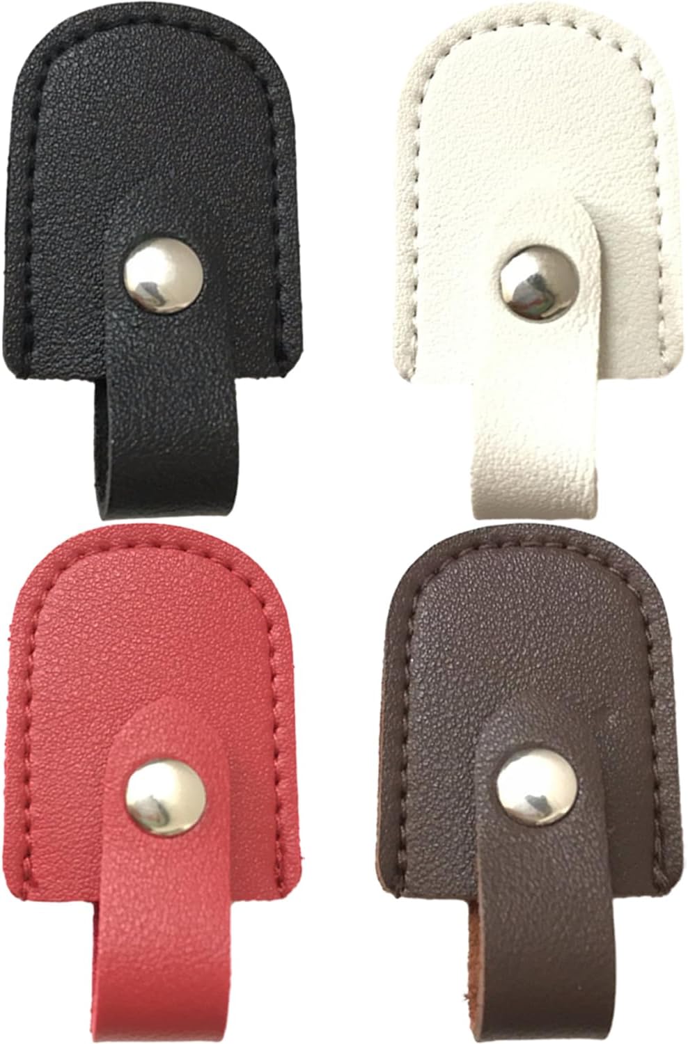 harukita ニッパーキャップ 革クランプカバー 保護カバー 収納キャップ ネイルニッパー 刃先 保護 4色セット