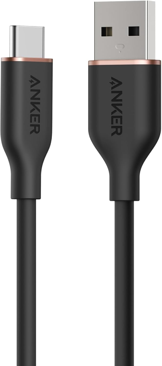 Anker USB-C ＆ USB-A ケーブル (Flow) 0.9m ミッドナイトブラック