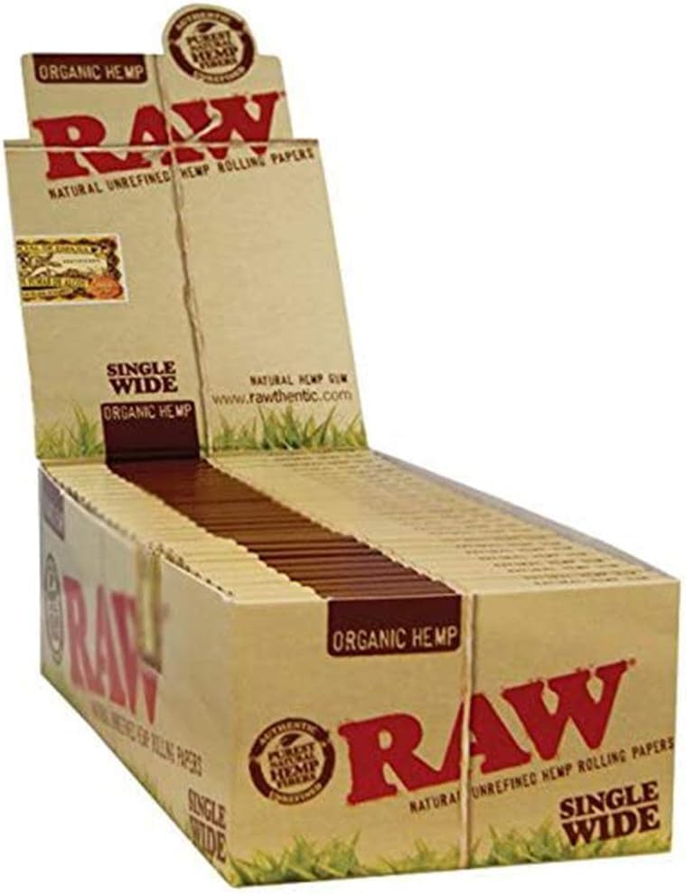 RAW(ロー) オーガニック ペーパー Classic Paper 手巻き用 シングル 70ミリ １箱 [並行輸入品]