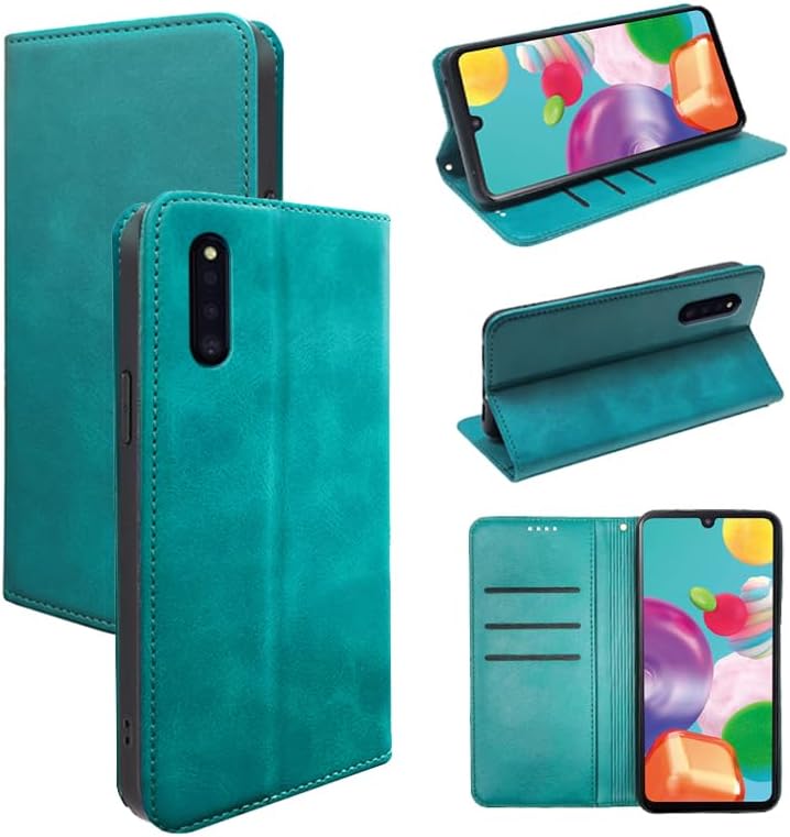 適用 Galaxy A41 ケース 手帳型 適用 ギャラクシーA41 SC-41A / SCV48 手帳型 ケース カバー PUレザー カード収納 財布型 耐衝撃 ケース マグネット スタンド機能付き 5色 (適用 Galaxy A41 SC-41A / SCV48 ケース 手帳型) (グリーン)