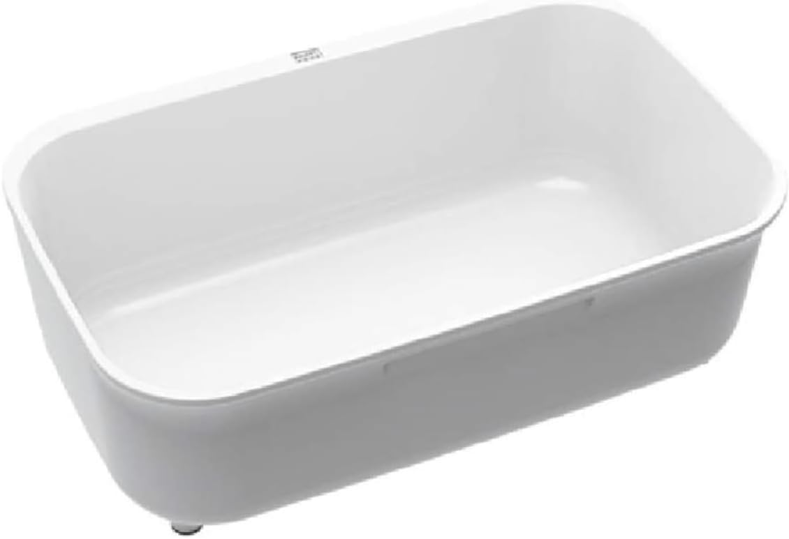 オーエ 洗い桶 白 約縦34×横22×奥行11.5cm スマートホーム II ウォッシュタブ シンプル コンパクト シンク つけ置き洗い 野菜洗い